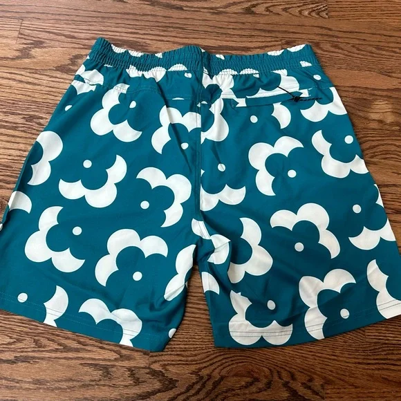 SVRN Sovereign Code Swim Trunks Mens Medium Teal NWT - Picture 4 of 5
